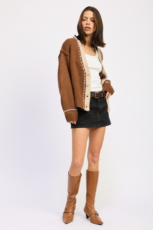 Women's Button Down Front Cardigan | Zarnesh