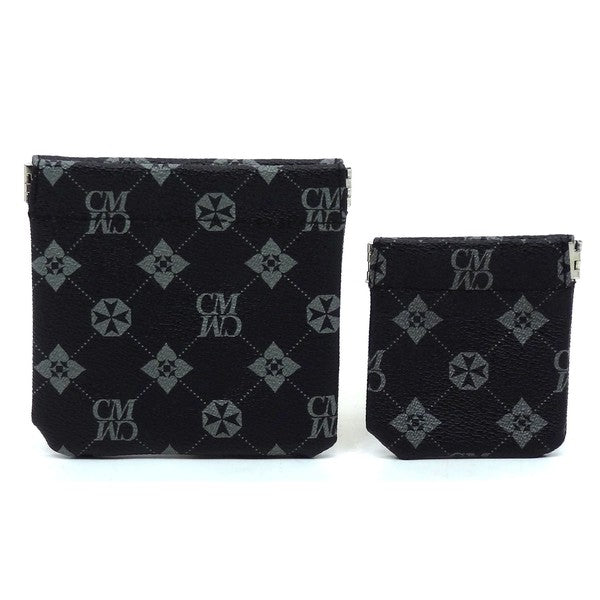 Women CM Monogram Spring Zip 2-in-1 Coin Purse | Zarnesh
