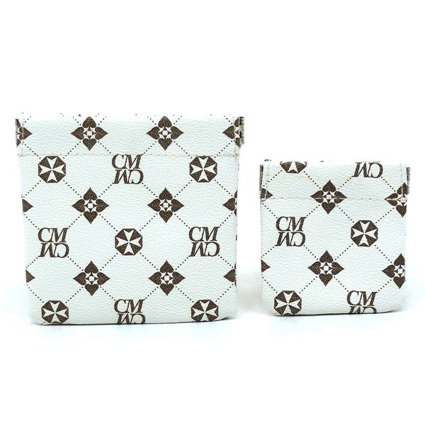 Women CM Monogram Spring Zip 2-in-1 Coin Purse | Zarnesh