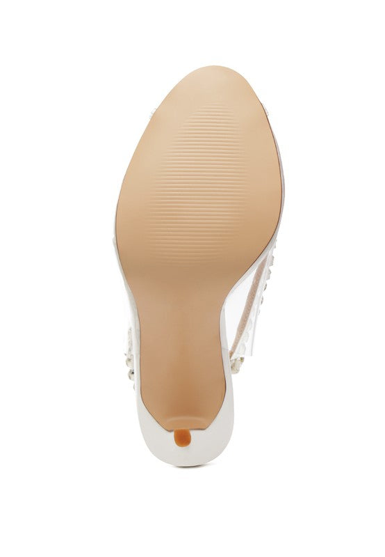 Women's Camarine Clear Stiletto Sling-back | Zarnesh