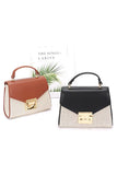 Women Canvas Two Tone Pocketbook Chain Strap Swing Bag Zarnesh
