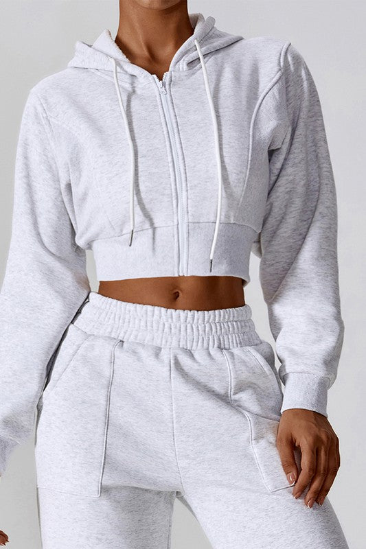 Women Casual Long Sleeve Zipper Loose Fit Hooded Sweater Shirt Zarnesh