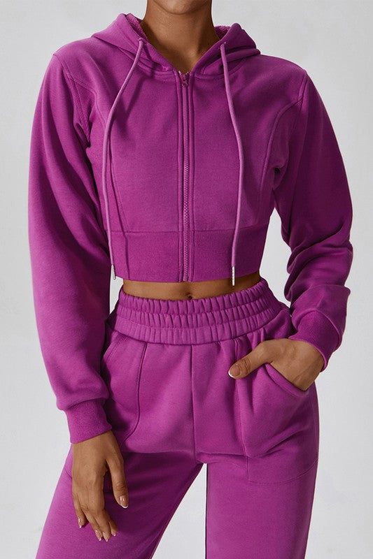 Women Casual Long Sleeve Zipper Loose Fit Hooded Sweater Shirt Zarnesh