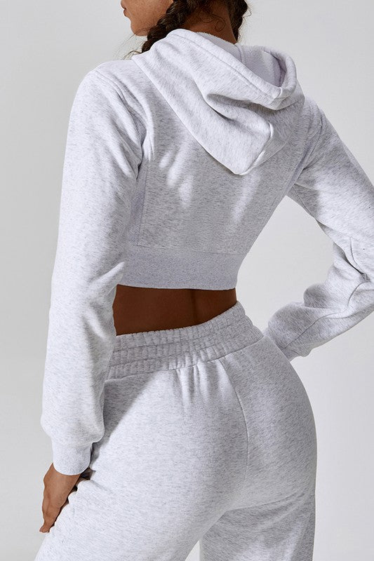 Women Casual Long Sleeve Zipper Loose Fit Hooded Sweater Shirt Zarnesh