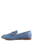 Women Casual Snok Almond Toe  Metal Buckle Loafers | Zarnesh