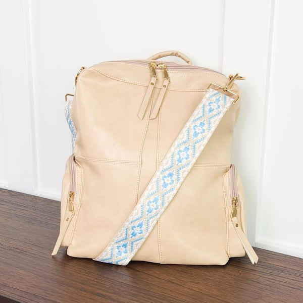 Women Charis Convertible Vegan Leather Backpack 2 Straps | Zarnesh
