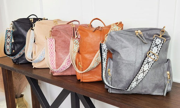 Women Charis Convertible Vegan Leather Backpack 2 Straps | Zarnesh
