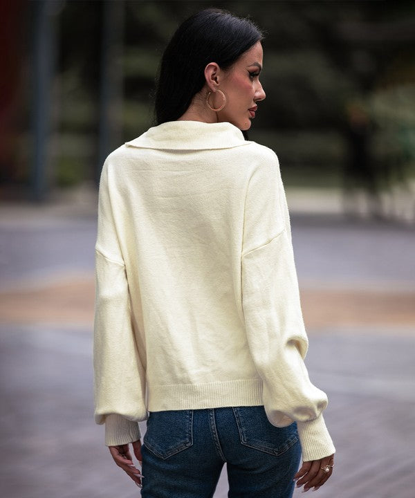 Women Clasi Contrast Trim Tie Neck Knit Peplum Top Zarnesh