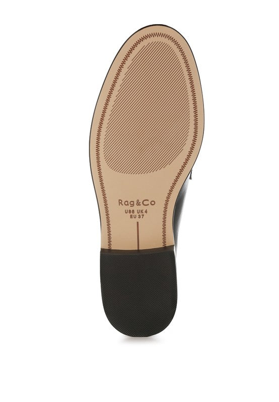 Women Clotilda Perforated Plush Cushion Low Heel Loafers Zarnesh