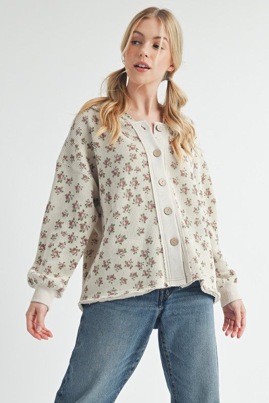 Women’s Contrasting Placket Kamilah Hooded Button-Front Jacket | Zarnesh