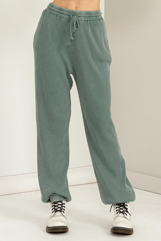 Women Days Off Waistband High Waisted Sweatpants | Zarnesh