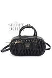 Women Faux Leather Quilted Convertible Top Handle Bag Zarnesh