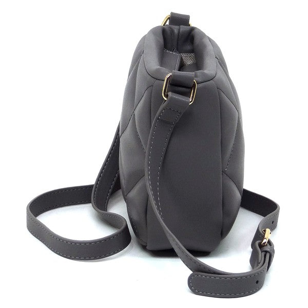 Women's Faux Leather Quilted Puffy Crossbody Bag | Zarnesh