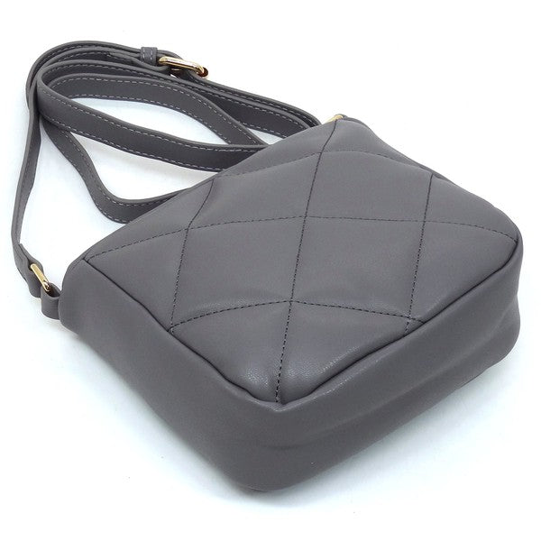 Women's Faux Leather Quilted Puffy Crossbody Bag | Zarnesh
