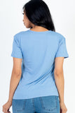Women Flattering Fit Round Neck Short Sleeve T Shirt | Zarnes
