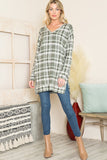 Women’s Floral Print V-Neck Sweater Tunic | Zarnesh