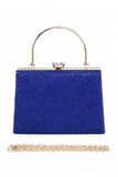 Women Full Stone Top Handle Convertible Box Clutch Zarnesh