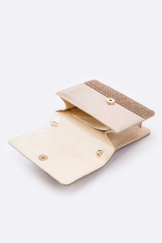 Womens Full Stone Bot Iconic Top Handle Clutch | Zarnesh