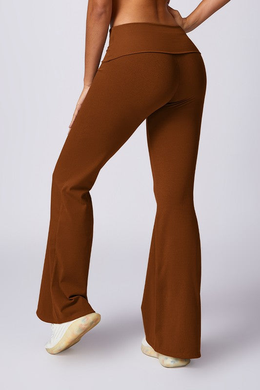 Women High-Waisted Hip-Lifting Flared Casual Sport Pants | Zarnesh