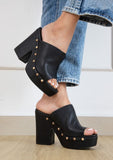 Women Khloe Doll  Stud Establishment Thick Heels Sandal Zarnesh