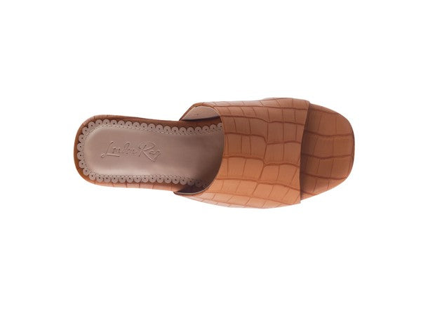 Women London Rag Dumplinn Slip On Block Heel Sandal | Zarnesh