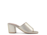 Women London Rag Dumplinn Slip On Block Heel Sandal | Zarnesh