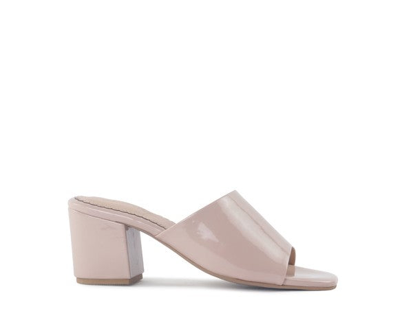 Women London Rag Dumplinn Slip On Block Heel Sandal | Zarnesh