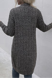 Women’s Long Knit Dual Pocket Button Down Cardigan | Zarnesh