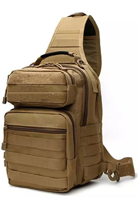 Womens Military Canvas Concealed Adjustable Sling Backpack Zarnesh
