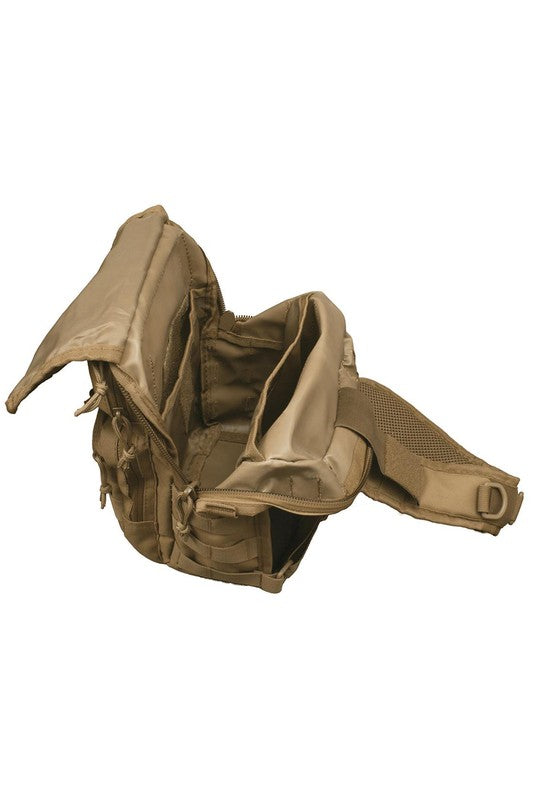 Women Military Canvas Concealed Adjustable Sling Backpack Zarnesh