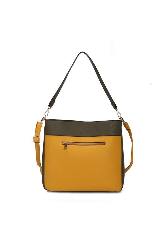 Womens MKF Collection Evie Two-Tone Shoulder Bag by Mia K | Zarnesh