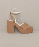 Women Oasis Society Norah Slip On Buckle Platform Heel Zarnesh
