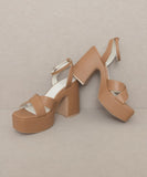 Women Oasis Society Norah Slip On Buckle Platform Heel Zarnesh