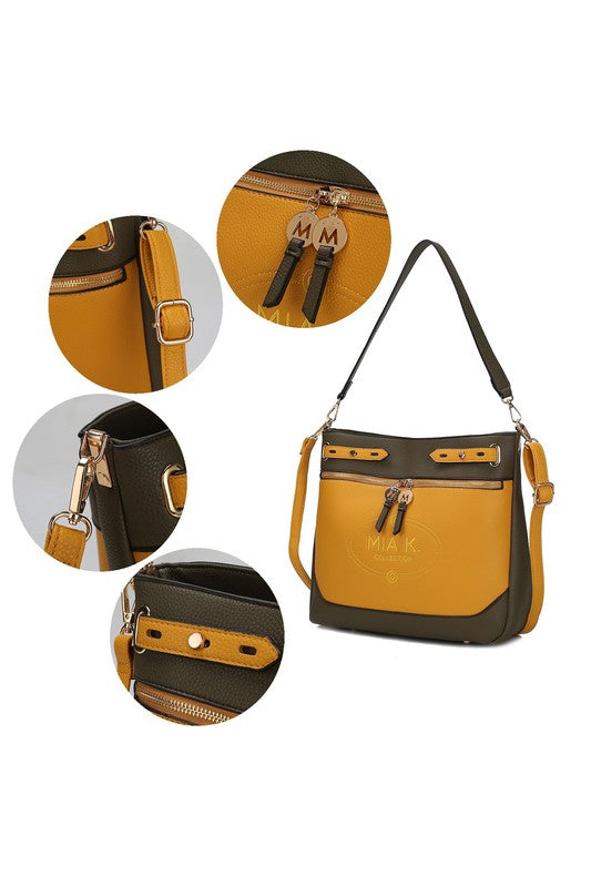 Womens MKF Collection Evie Two-Tone Shoulder Bag by Mia K | Zarnesh