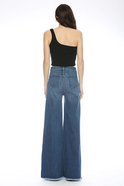 Women One Shoulder Double Layer Fabric Cropped Tank Top Zarnesh