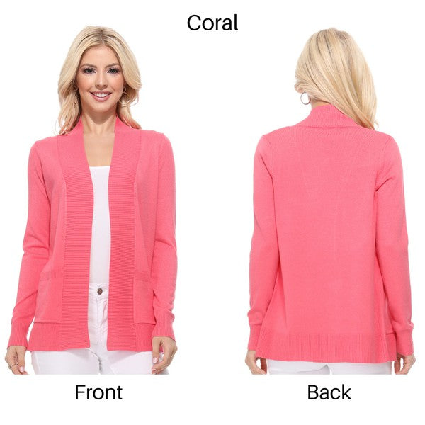 Women's Open Front Shrug Sweater Knit Cardigan | Zarnesh