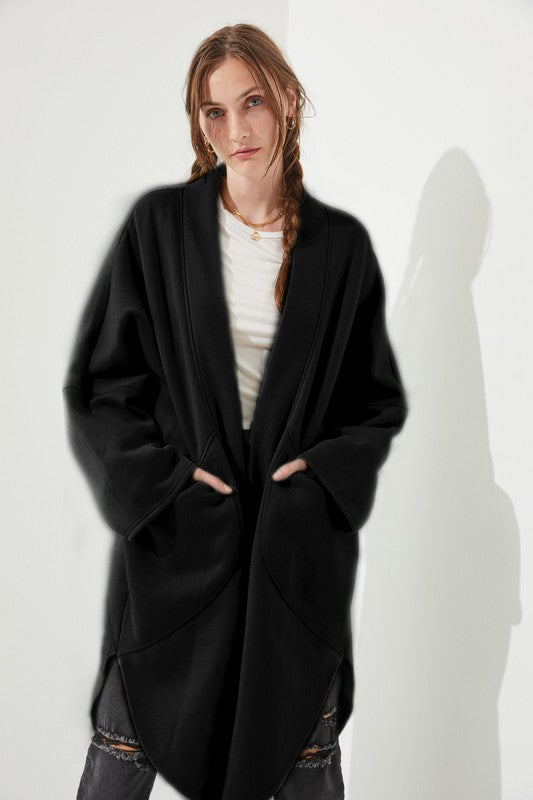 Women’s Oversized Beige Kimono Knit Cardigan Coat | Zarnesh