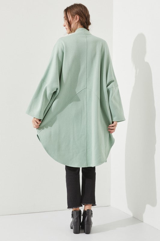 Women’s Oversized Beige Kimono Knit Cardigan Coat | Zarnesh