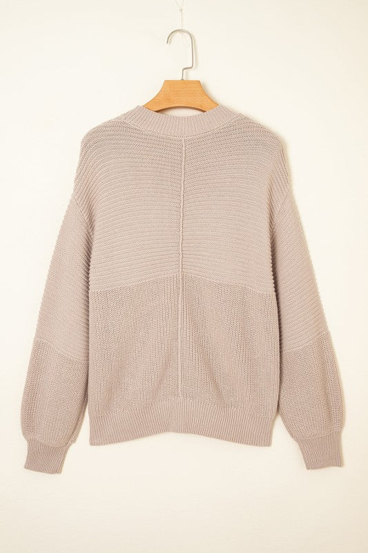 Women’s Delaney Pullover Textured Puff Sleeve Sweater | Zarnesh