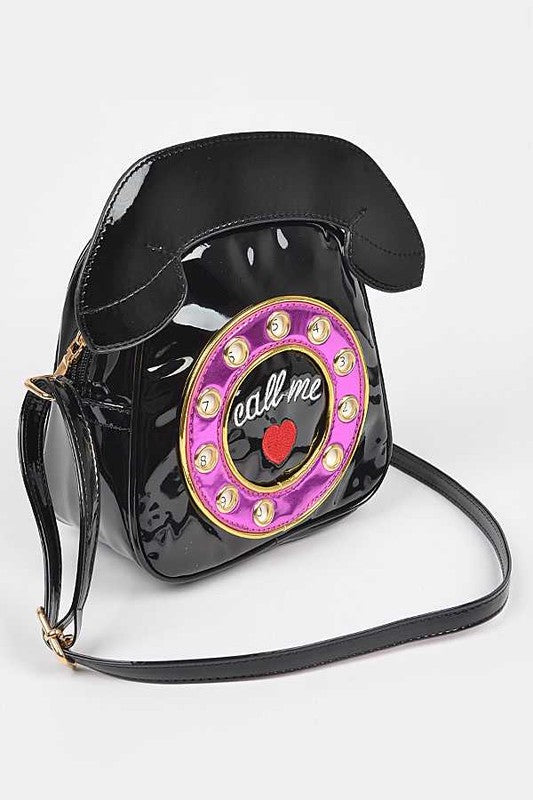 Women Patent Leather Phone Clutch Zarnesh
