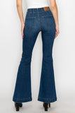 Women Plus Size Super Stretch High Rise Modern Flare Jeans Zarnesh