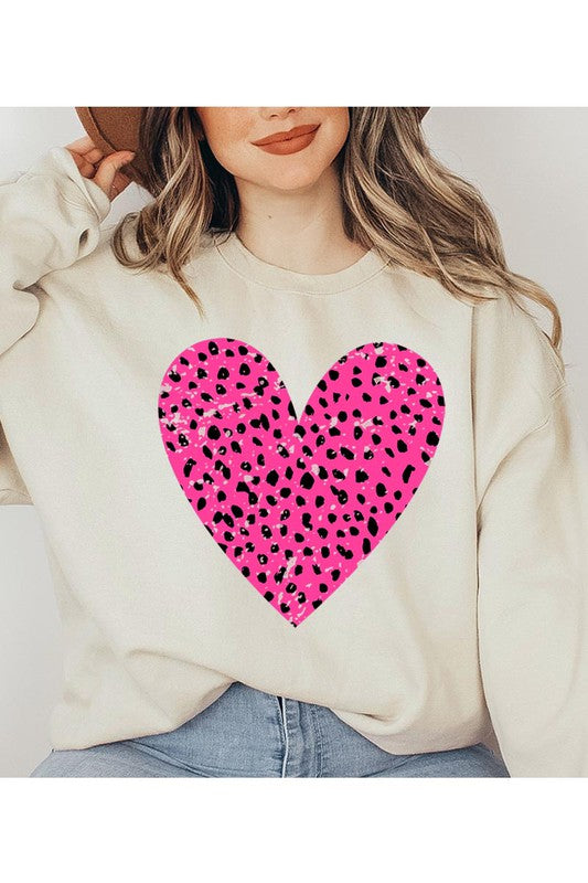Women Plus Valentine Unisex Fit Fleece Durable Quality Sweatshirt Zarnesh