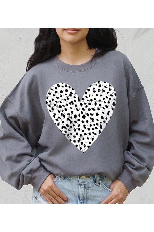 Women Plus Valentine Unisex Fit Fleece Durable Quality Sweatshirt Zarnesh