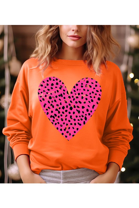 Women Plus Valentine Unisex Fit Fleece Durable Quality Sweatshirt Zarnesh