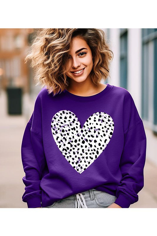 Women Plus Valentine Unisex Fit Fleece Durable Quality Sweatshirt Zarnesh