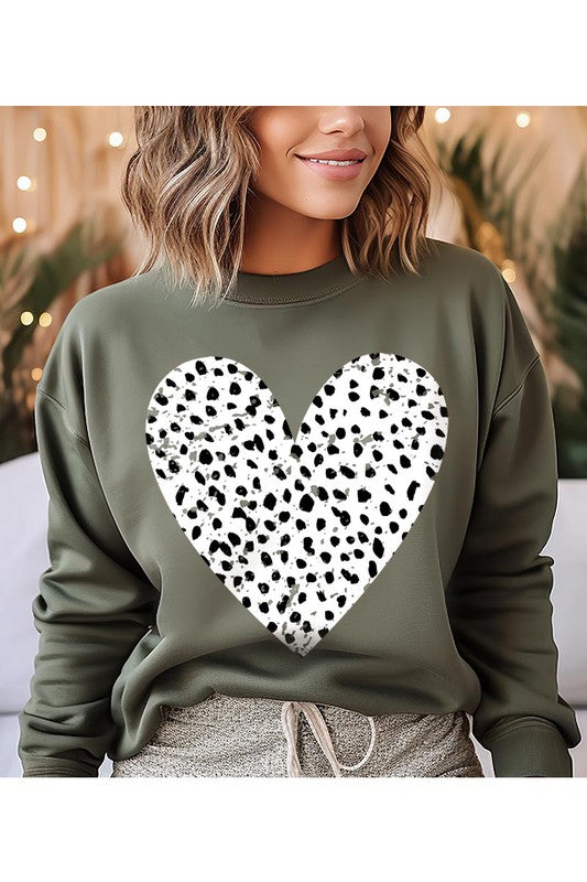 Women Plus Valentine Unisex Fit Fleece Durable Quality Sweatshirt Zarnesh