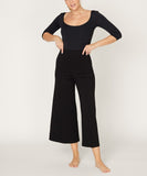 Women's Ponte Wide Leg Straight-Leg Pants | Zarnesh