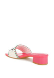 Women Poshta Saint Tropez Beaded Slip On Heeled Sandal | Zarnesh