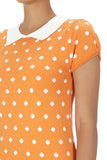 Women Puffed Cap Sleeve Polka Dot Jacquard Sweater | Zarnesh