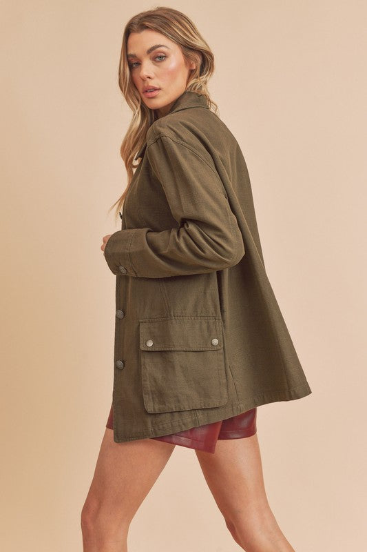 Women’s Renay Oversized Utility Pockets Jacket | Zarnesh